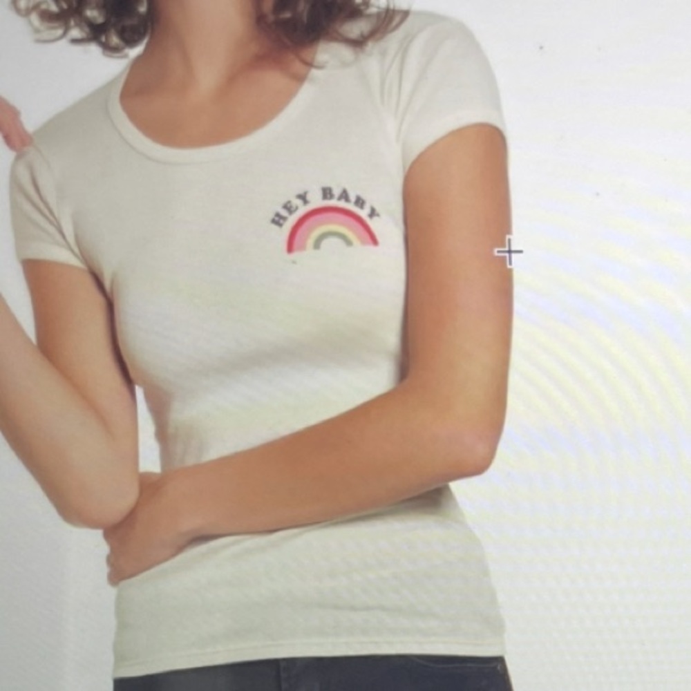 NWOT - Billabong Hey Baby Graphic Tee - Color: Pina Colada Size: X-Small
